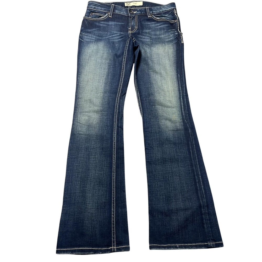 BKE Libby Jeans‎ Womens 27x31.5 Blue Medium Wash Low Rise Bootcut Stretch Denim